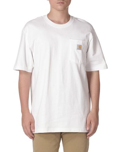 Carhartt Big Tall Force Cotton S/s T-shirt - White