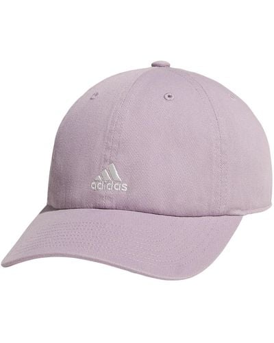 adidas Saturday Relaxed Fit Adjustable Hat - Purple