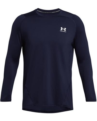 Under Armour Heatgear Fitted Long Sleeve Top - Blue