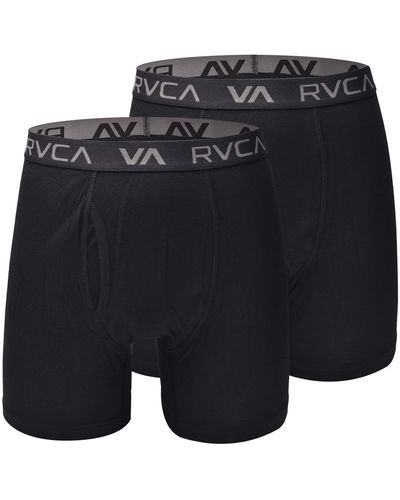 RVCA 2pk Core Super Soft Boxer Briefs Black