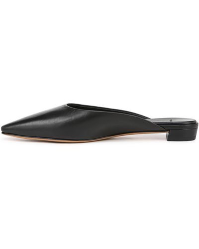Vince Ana Leather Slip On Pointed Toe Mule Black Leather 11 M