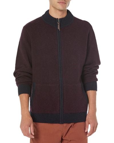 Pendleton Shetland Wool Full Zip Sweater - Multicolor