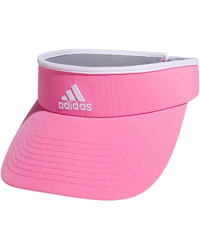 adidas Match Visor With Flexible Open-back Spring Fit For Sun Protection And Outdoor Activity - Pink