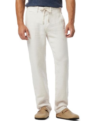 Joe's Jeans The Emerson Linen Slim Fit Skinny Leg Pant - White