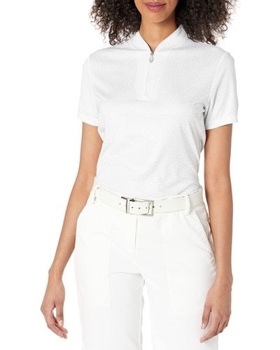 Greg Norman Collection Ml75 2below S/s Hummingbird Polo - White