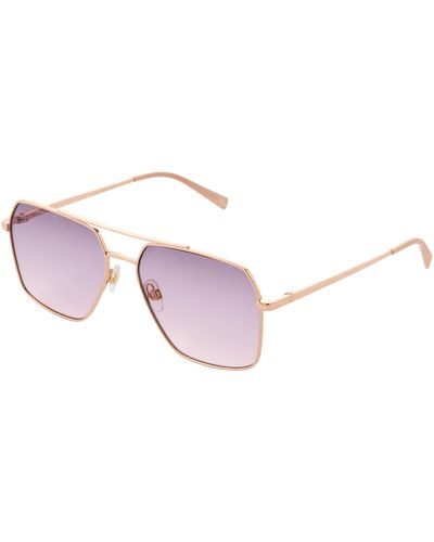 French Connection Winifred Aviator Sunglasses - Pink