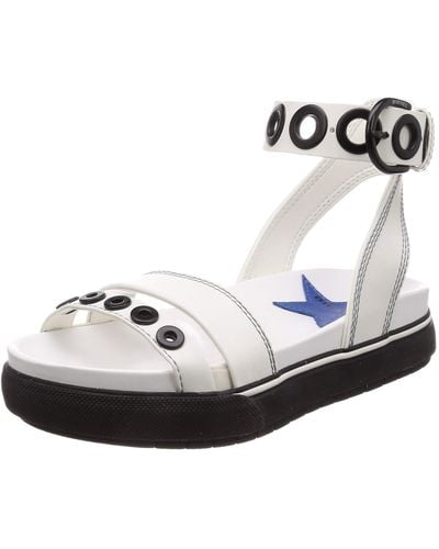 DIESEL Sa-grand Lce-sandals, White, 8 M Us