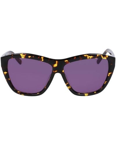 DKNY Dk544s Rectangular Sunglasses - Purple