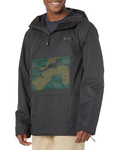 Oakley Divisional Recycled Shell Anorak Jacket - Gray