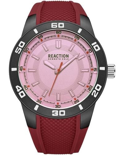 Kenneth Cole Sporty Three Hand Watch - Pink