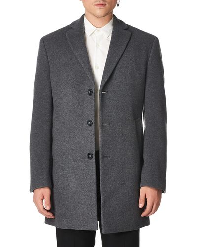 Calvin Klein Slim-style Overcoat - Gray