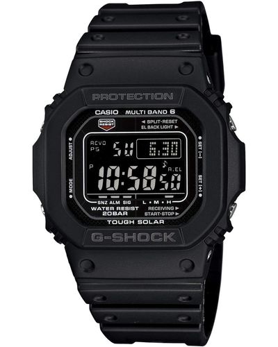 G-Shock Gw-m5610-1bjf G-shock Solar Digital Multi Band 6 Black Watch
