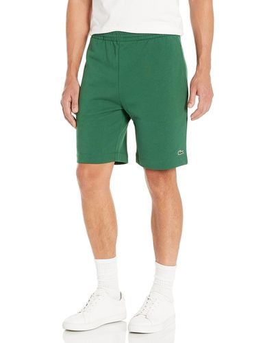 Lacoste Organic Brushed Cotton Fleece Shorts Core - Green