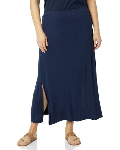Amazon Essentials Lightweight Knit Maxi Skirt - Blue