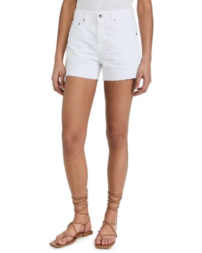 AG Jeans Hailey Cut-off Denim Shorts - White