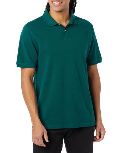 Amazon Essentials Slim-fit Cotton Pique Polo Shirt - Green