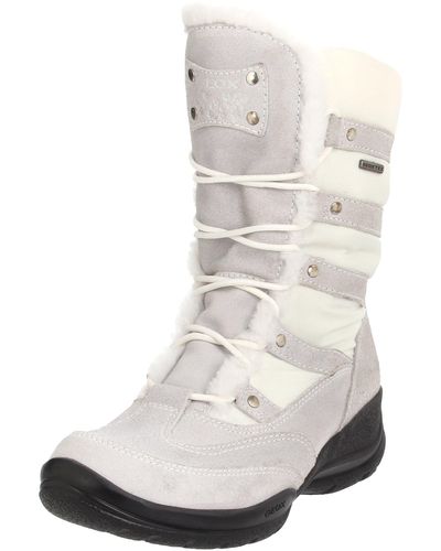 Geox Donna Aosta Wp V Ankle Boot,white,38 Eu/8 M Us