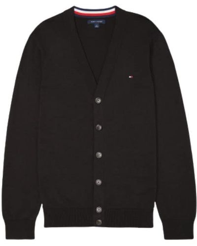 Tommy Hilfiger Adaptive Cardigan Sweater With Magnetic Buttons - Black