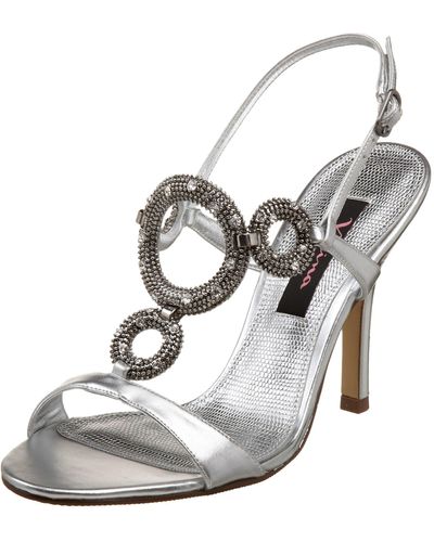 Nina Celeni Sandal,silver Mirror,8 M Us - Metallic