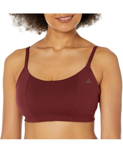 adidas Yoga Studio Light-support Bra - Red