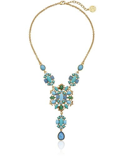 Ben-Amun 24k Gold-plated Glass Stone Necklace - Multicolor