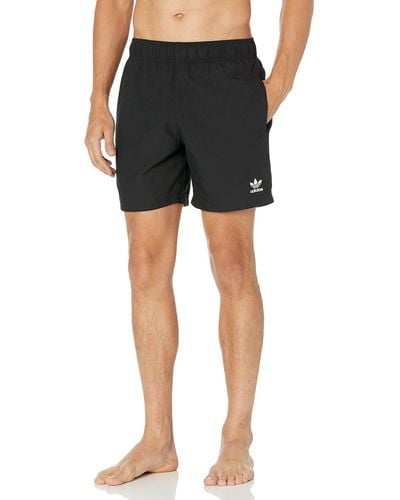 adidas Originals Trefoil Essentials Swim Shorts - Black