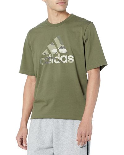 adidas Camo Badge Of Sport Graphic T-shirt - Green