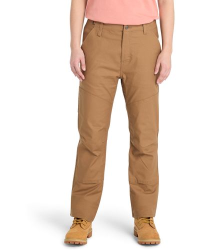 Timberland Gritman Flex Athletic Fit Double Front Utility Work Pant - Natural