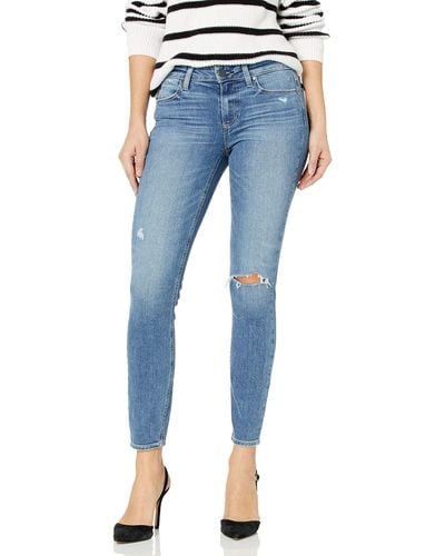 PAIGE Verdugo Mid Rise Ultra Skinny Ankle Jean - Blue