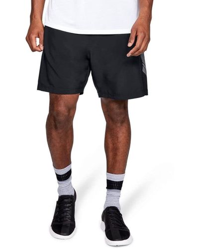 Under Armour Ua Woven Graphic Shorts Md Black - Blue