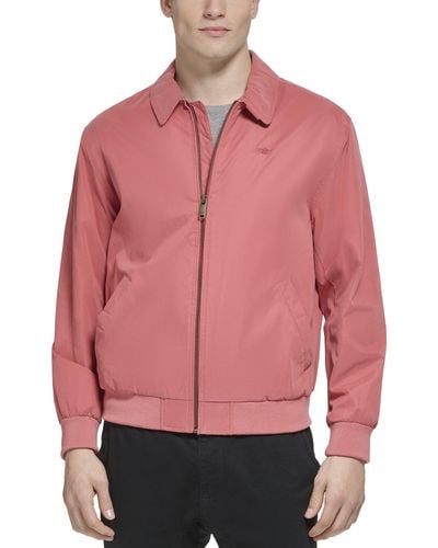 Dockers Micro Twill Golf Bomber Jacket - Red
