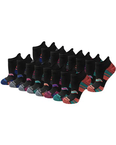 Saucony Multi-pack Performance Heel Tab Athletic Socks - Black