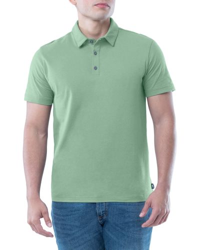 Lee Jeans Short Sve Soft Washed Cotton Polo T-shirt - Green