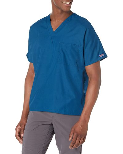CHEROKEE & Scrubs Top Workwear Originals V-neck Tunic 4777 - Blue