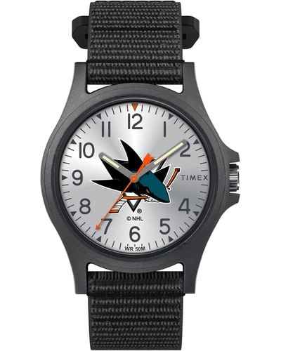 Timex Nhl Pride 40mm Watch – San Jose Sharks With Black Fastwrap - Multicolor