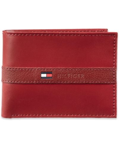 Tommy Hilfiger Sw-31tl22x062-red Novelty Leather Wallets