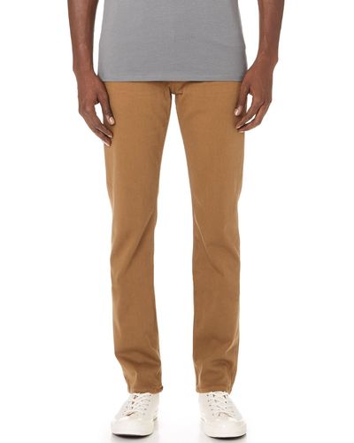 PAIGE Federal Transcend Slim Straight Fit Pant - Brown