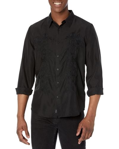 Guess Eco Woven Long-sleeve Shirt - Black