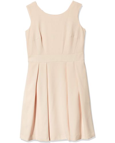 Nanette Lepore Fit & Flare Dress With Back Bow - Pink