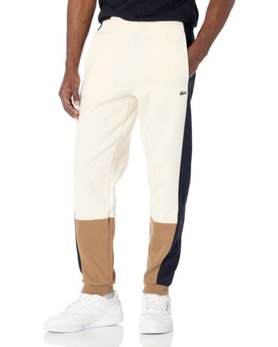Lacoste Regular Fit Color Blocked Sweatpants - White