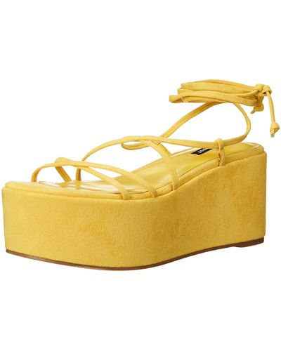 Nine West Benet2 Wedge Sandal - Yellow