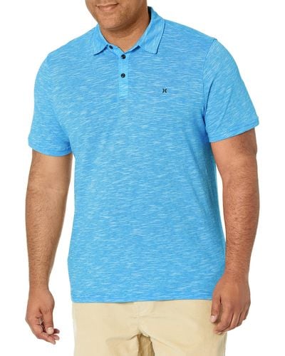 Hurley Stiller 3.0 Polo Short Sleeve T-shirt - Blue
