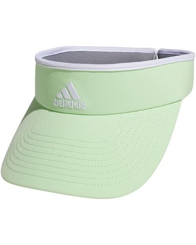 adidas Match Visor With Flexible Open-back Spring Fit For Sun Protection And Outdoor Activity - Green