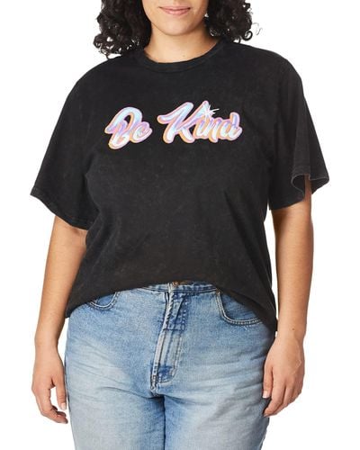 Kendall + Kylie Kendall + Kylie Plus Size Graphic T-shirt - Black