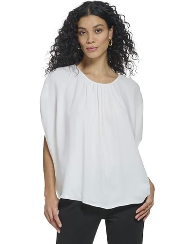 DKNY Everyday Casual Shortsleeve Top - White