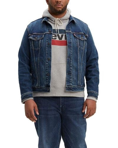 Levi's Size Trucker Jacket - Blue