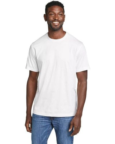 Eddie Bauer Legend Wash 100% Cotton Short-sleeve Classic T-shirt - White