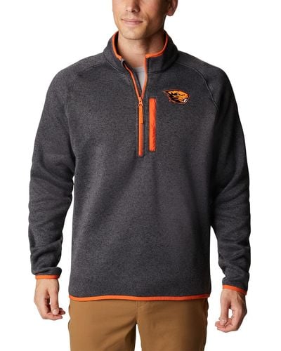 Columbia Collegiate Canyon Point Sweater Fleece Half Zip - Gray