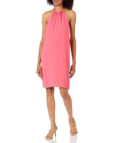 Trina Turk Ruffle Halter Dress - Pink