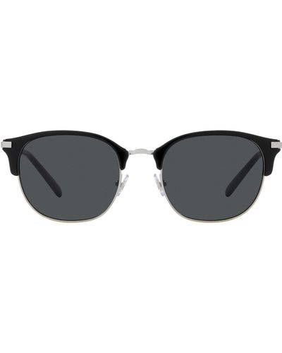 Brooks Brothers Bb4065 Round Sunglasses - Black